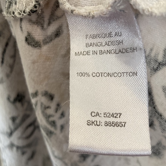 ❤️‍🔥5/20$ CLASSIC EDITIONS💫Women’s White/Gray Printed Pleated Cropped Tank Top - Picture 11 of 11